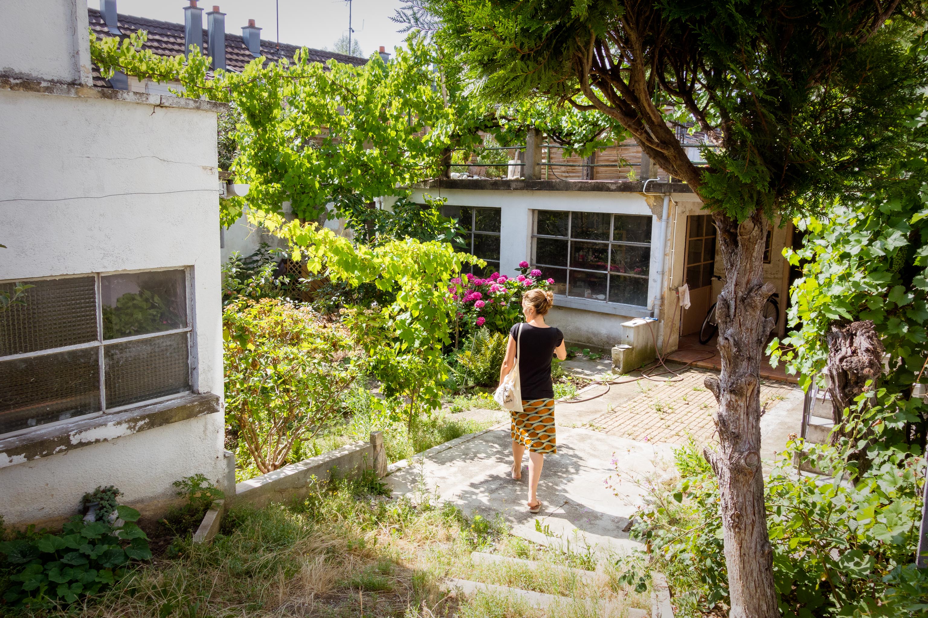 Visite de la maison en juillet
