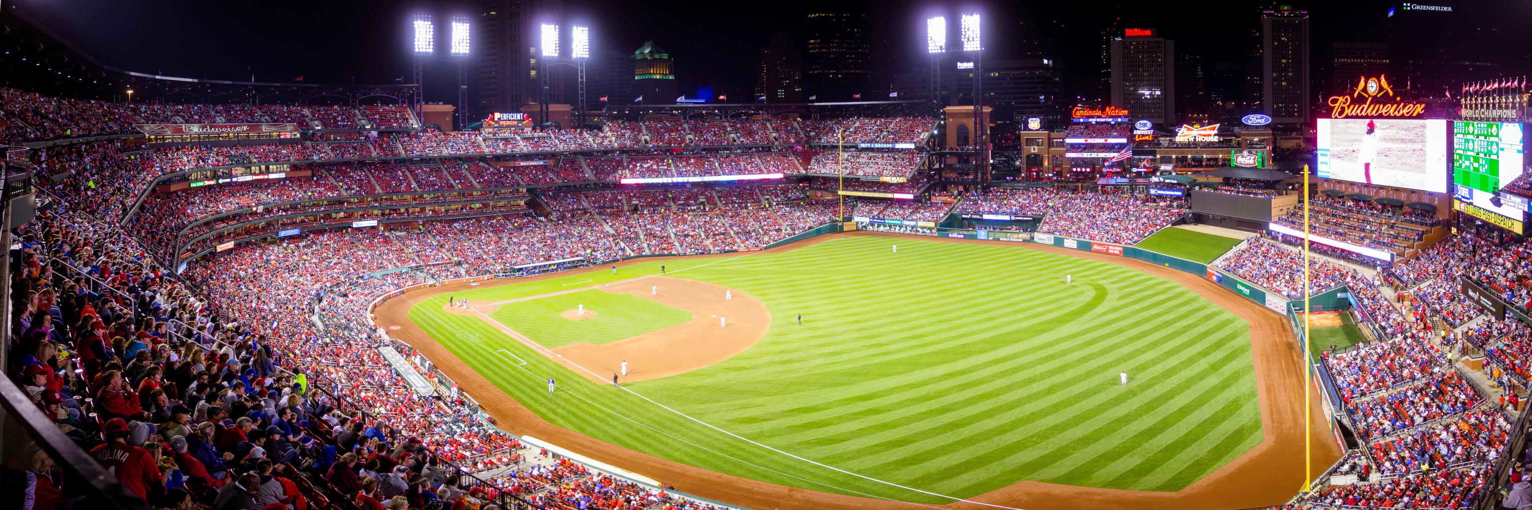 Match de baseball au Bush Stadium